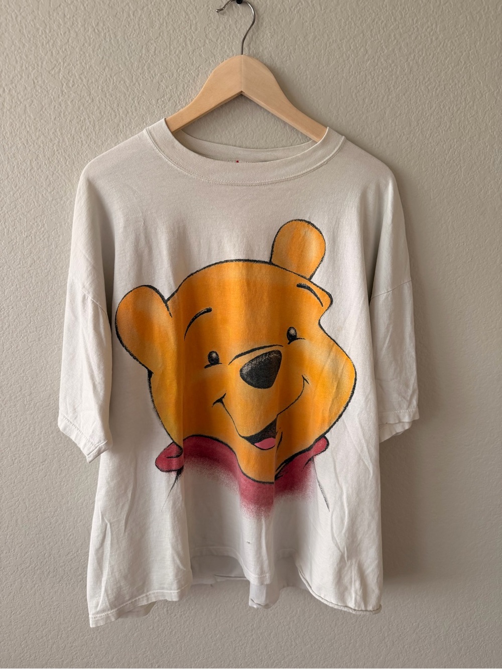 Vintage 90s Disney Winnie the Pooh Big Face T-Shirt XXL USA Made Double Sided